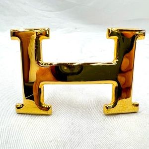 HERMES Constance H Buckle 18k gold plate fits 1.5” Reverseable Belt